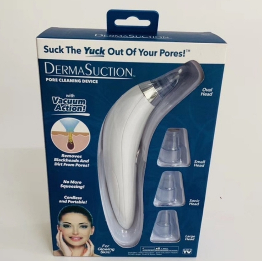 ✨BulbHead DermaSuction Derma Suction Pore Cleaning Device With Vacuum Action NWT